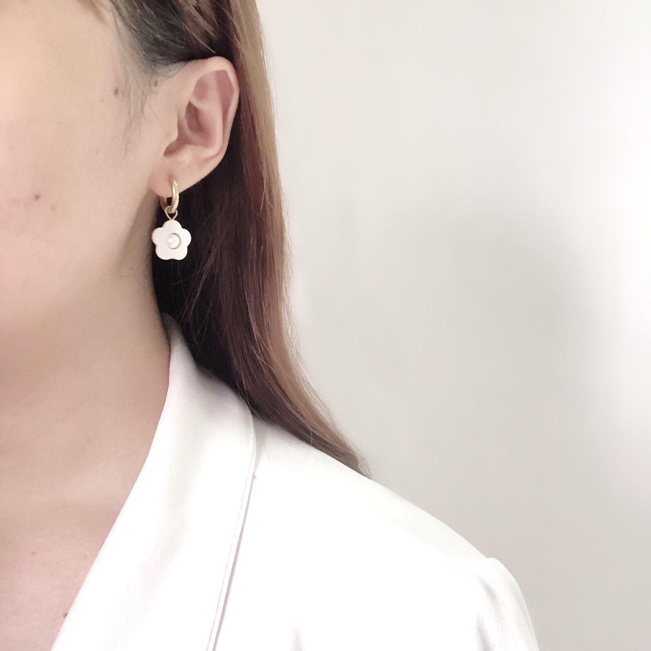 Lila Flora Earrings