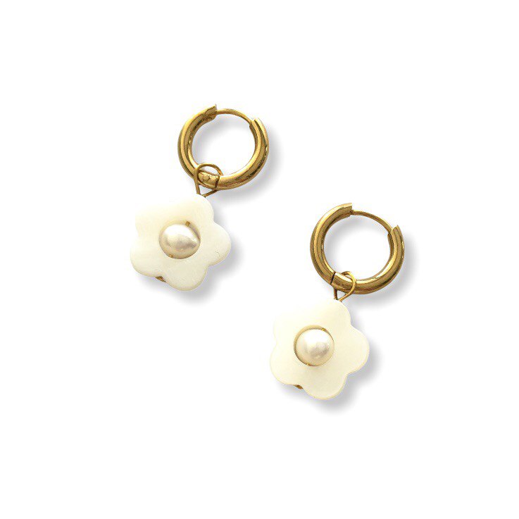 Lila Flora Earrings