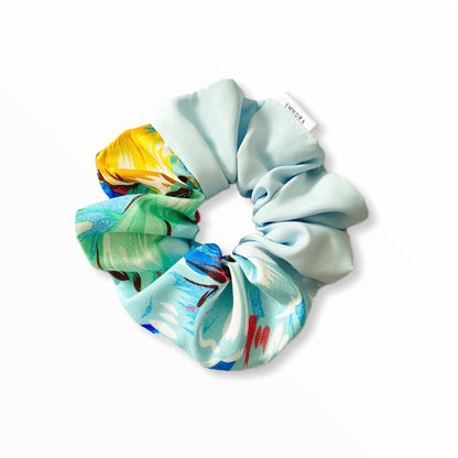 Bleu Flora Scrunchies